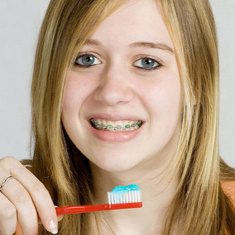 brushing and flossing